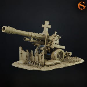 Grimdark Terrain-Blessed Artillery-Trench Crusade-40k
