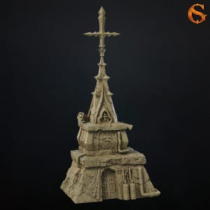 Grimdark Terrain-Battlefield Church-Trench Crusade-40k