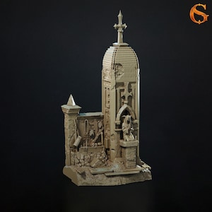 Grimdark Terrain-Battlefield Shrine-Trench Crusade-40k