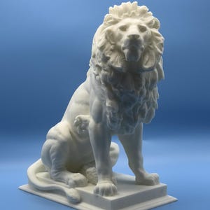 Löwen Statue im Gerechtigkeitshof Wien - 3D Gedruckt Nachbildung