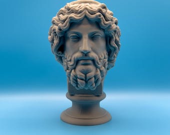 Zeus Bust Statue - Greek God of the Sky - Desk Ornament