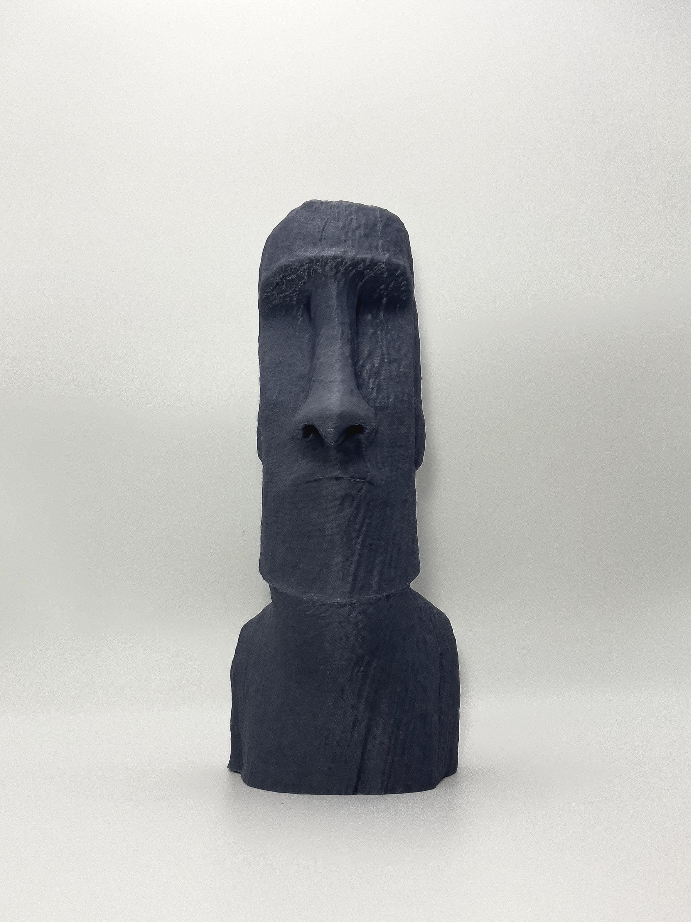 3D Printed Moai Statue | Easter Island Head Decor, Minimalist