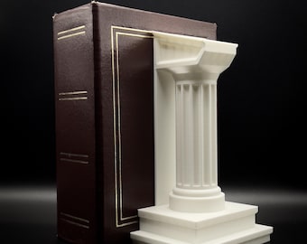 Sujetalibros de columna romana/griega impreso en 3D – Decoración de arquitectura clásica