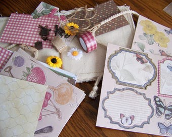 Recollections Altered Book Kit Altered Book Supply Canvas Fabric Book Garden Journal Kit DIY Kit Art Supply Paper Crafting Scrap Booking