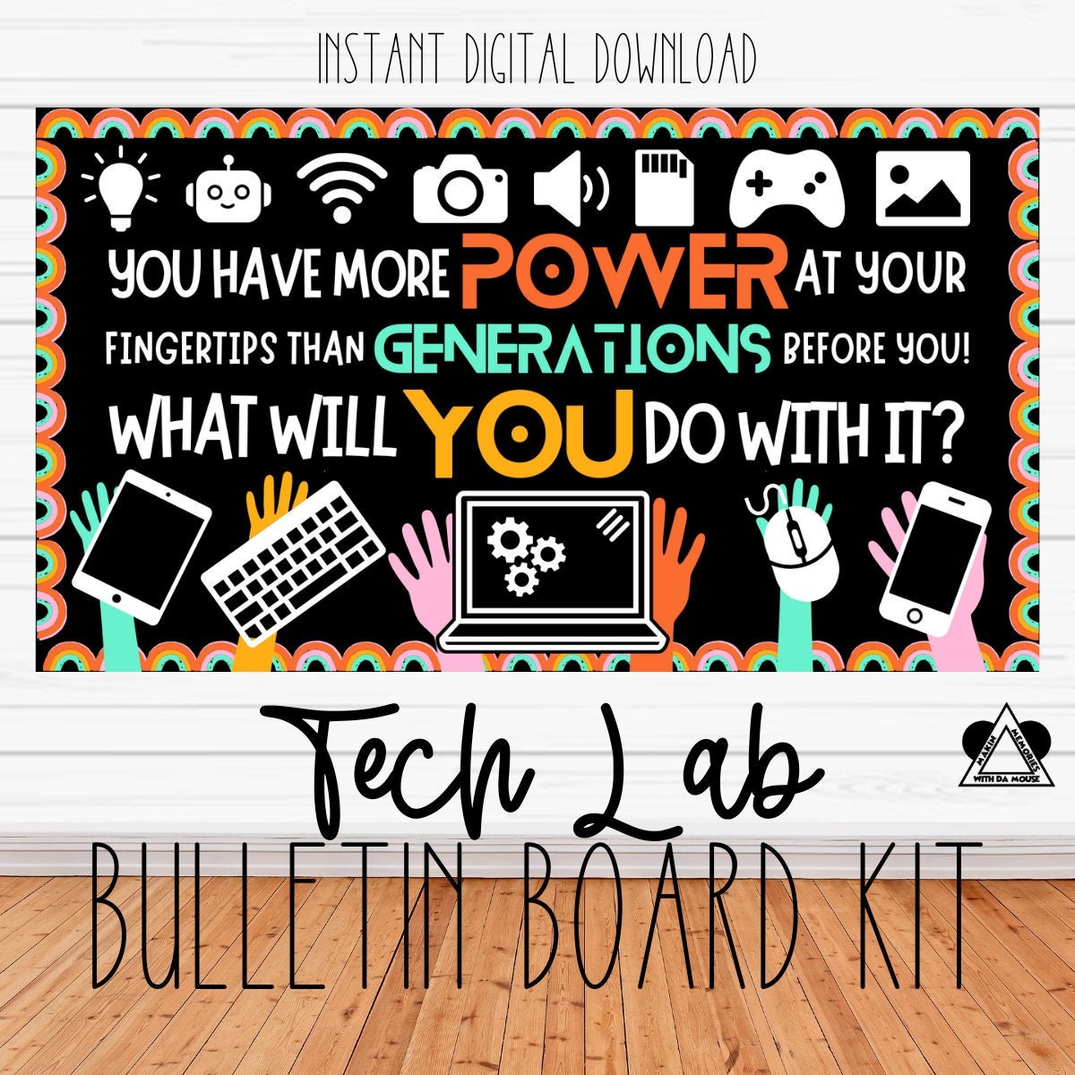 Buy Techie Bulletin Board Kit | Computer Lab Decor | Technology Class ...