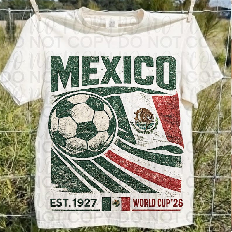 Mexiko VM 2026 PNG | Mexikansk fotbollströja design | Fotbollsfangrafik bild 1