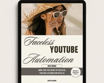 AI YouTube Channel Guide: Faceless Automation, Passive Income (Digital Book)