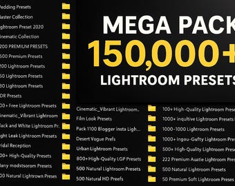 15,000+ Lightroom Presets: Ultimate Photography Filter Bundle (Resale Rights Included)