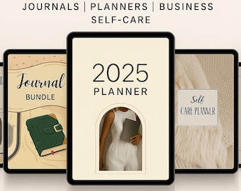 200+ Canva Planner Templates Bundle: Business, Life & Self-Care (Digital Download 2025 Included)