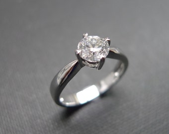 Classic Diamond Engagement Ring in 14K White Gold (0.50ct., G/VS2)