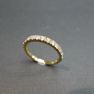 Anel de diamante, aliança de casamento de diamante em ouro 14K, aliança de casamento de diamante, anéis exclusivos, anéis femininos, alianças de casamento femininas, joias personalizadas