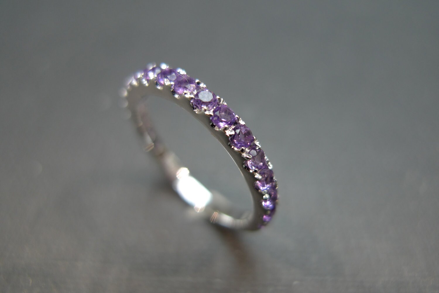 LuckyWeng Black Purple Amethyst Engagement Wedding Rings Women Marquise Crystal Stone Bypass Size 6 7 8 LuckyWeng Black Purple Amethyst Engagement Wedding Rings Women Marquise Crystal Stone Bypass Size 6 7 8