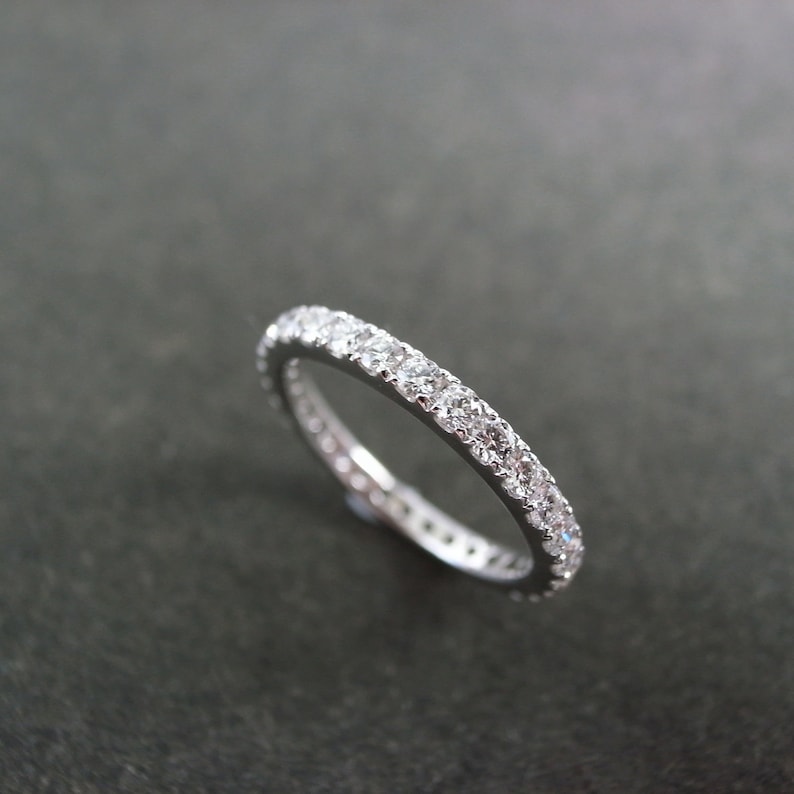 Eternity Ring Eternity Band Eternity Wedding Band Diamond Etsy