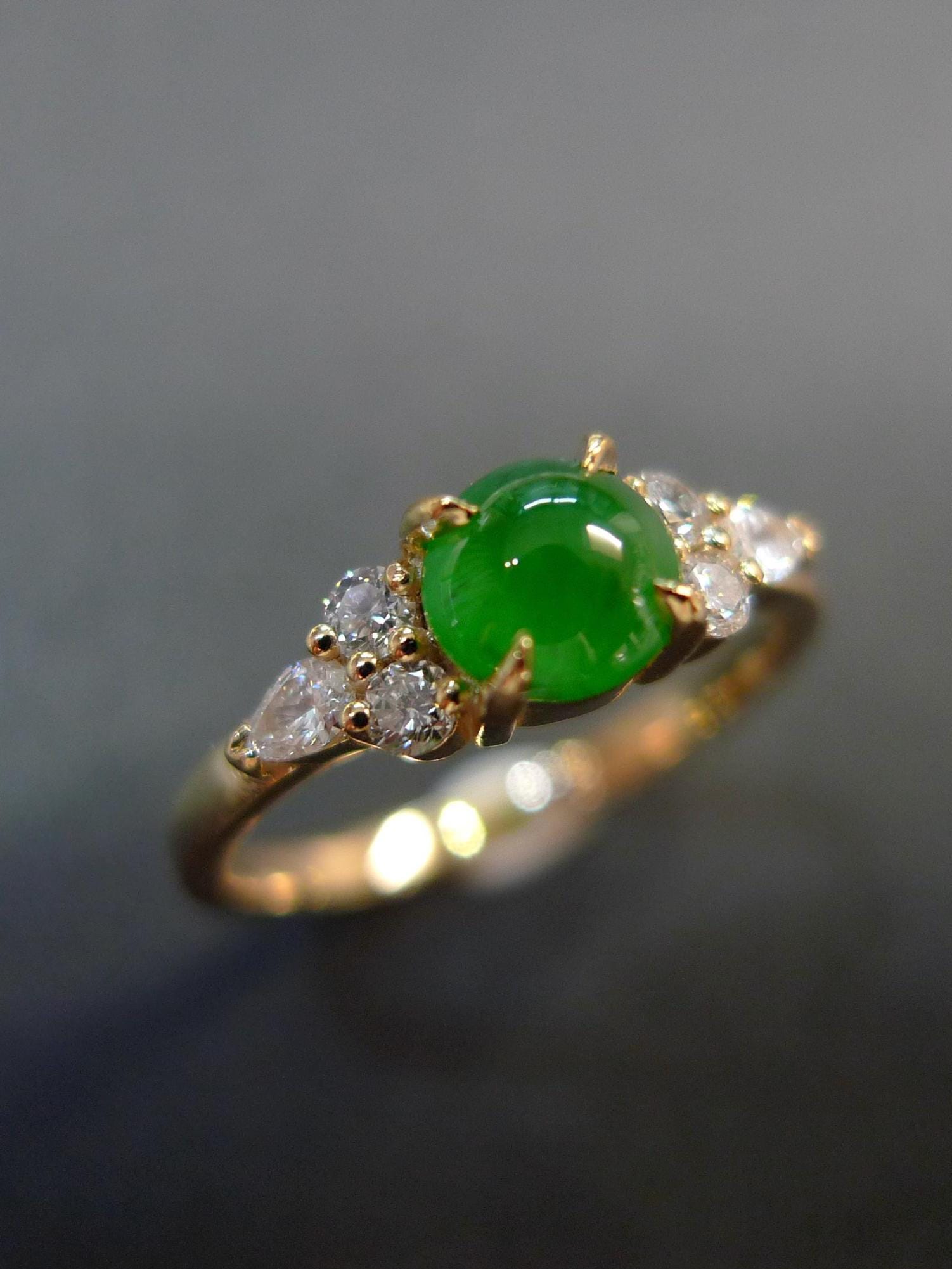 Jade Engagement Ring
