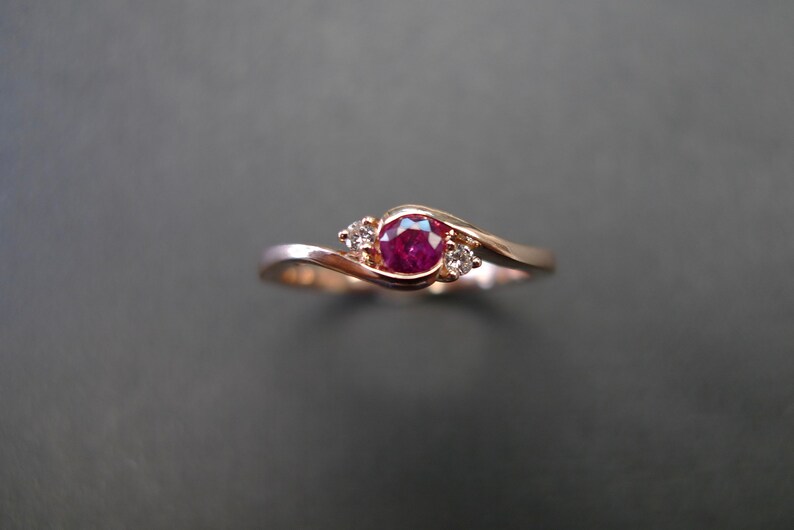 ruby ring, diamond ring, rose gold ring, gift for her, personalized ring, jewelry rings, minimalist jewelry, handmade ring, anniversary ring, gift for women, gift for ring, handmade jewelry, stacking, stackable ring, proposal ring, women engagement