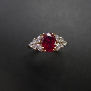 oval ruby ring, oval ring, ruby ring, ruby engagement ring, unique engagement ring, diamond engagement ring, marquise ring, marquise diamond ring, women engagement ring, red gemstone, ruby jewelry, proposal ring, anniversary, gemstone jewellery