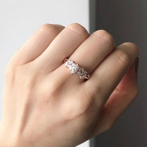 unique engagement ring, modern engagement, ring for women, marquise ring, marquise diamond ring, marquise cut diamond, unique ring, diamond engagement ring, women engagement ring, proposal ring, anniversary ring, Art Deco ring, bridal ring