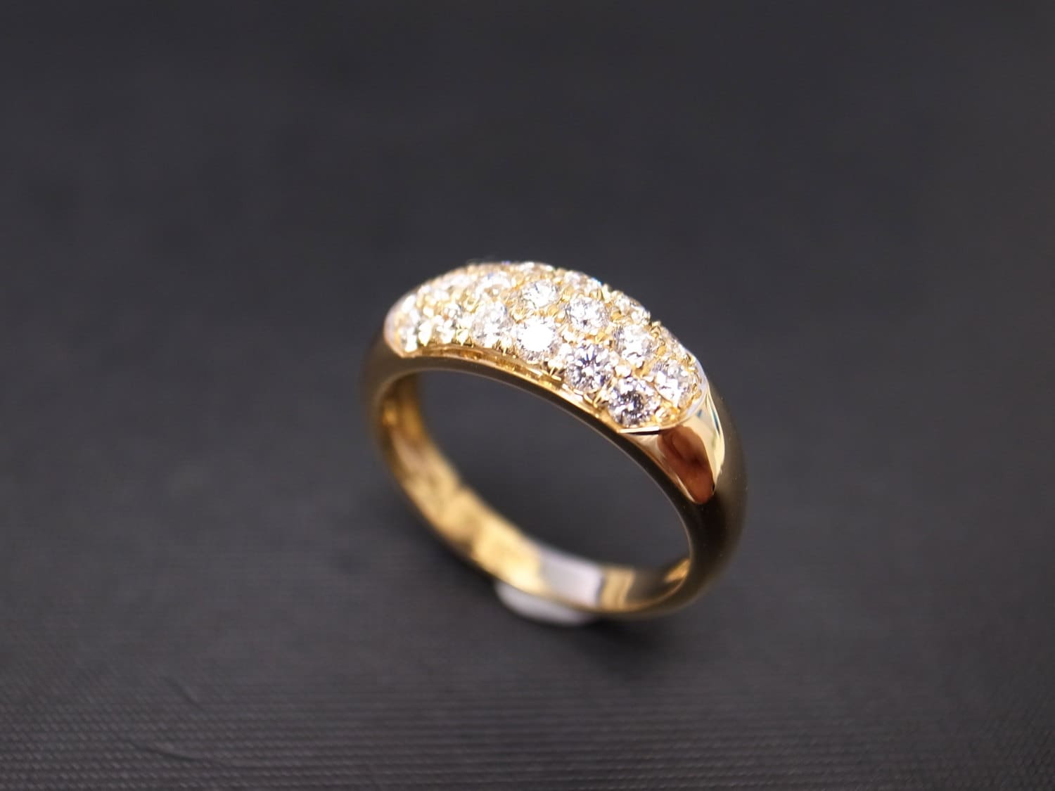 Diamond Wedding Ring in 14K Yellow Gold Diamond Wedding Band - Etsy