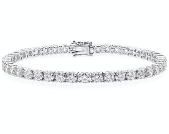 Tennis Bracelet | Diamond Bracelet in 18K White Gold | Wedding Jewelry | Bridesmaid Gift | Wedding Bracelet | Bracelet Gift | Women Bracelet