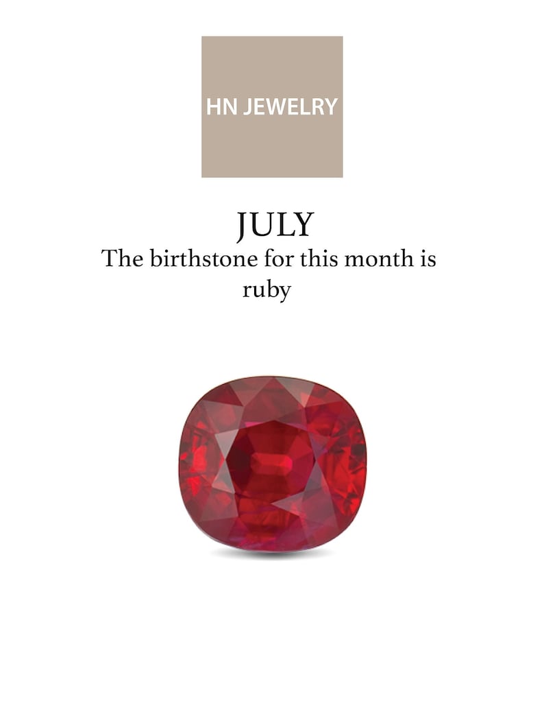 ruby birthstone, july birthstone ring