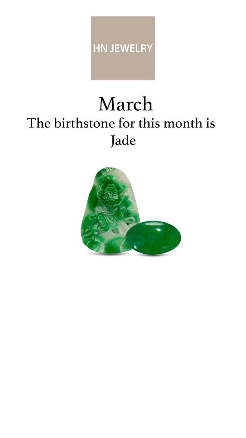 jade birthstone, jade jewelry, march birthstone