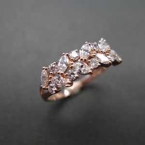 rose gold ring, marquise ring, ring women engagement unique, delicate ring, marquise diamond engagement, marquise diamond ring, marquise cut diamond, diamond engagement, women wedding rings, Art Deco ring, bridal ring, diamond ring, wedding ring