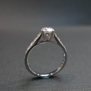 Diamond Engagement Ring / Engagement Ring / Wedding Ring / 0.40ct Diamond Ring / Diamond wedding ring / Promise Ring in 18K White Gold image 2