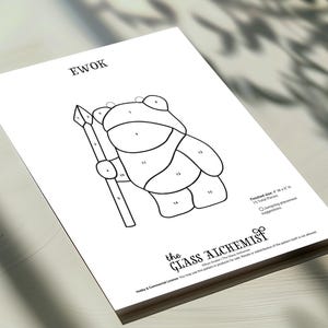 Ewok Glasmalerei Suncatcher Hobby & Kommerzielles Muster