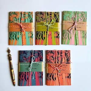 Notebook, handmade notebook, A6 size, lined.