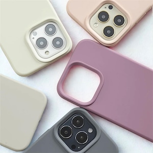 Liquid Silicone iPhone Case 16 15 14 13 12 11 Pro Max Plus – Soft Shockproof Minimalist Cover, Neon Colors, Sleek Stylish Protective Fit