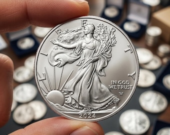 2024 1 Águila de Plata Americana 1 oz Brillante Sin Circular