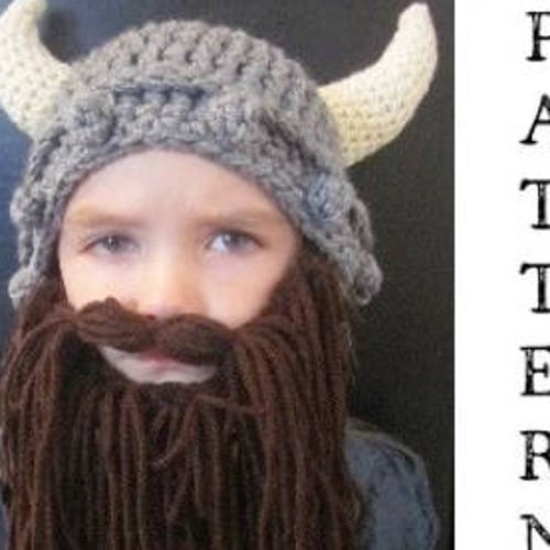 PATTERN Kids Viking Hat and Beard - Etsy