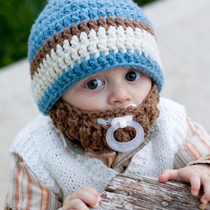 Infant ULTIMATE Country Blue Bearded Beanie image 1