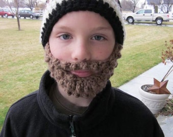 PreTeen ULTIMATE Bearded Beanie Black Mix