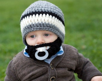 Infant ULTIMATE Grey Bearded Beanie Mix