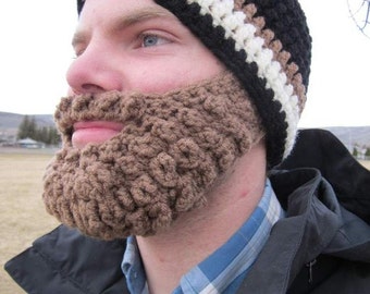 Adult ULTIMATE Bearded Beanie Black/Cafe Mix