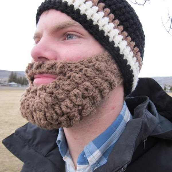 Adult ULTIMATE Bearded Beanie Black/Cafe Mix