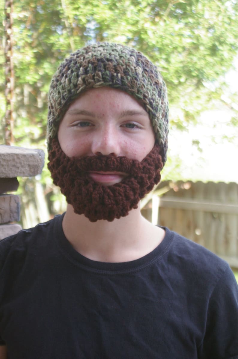 PreTeen ULTIMATE Bearded Beanie Camo image 1