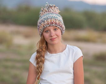 WOOL Girls Pom Pom Beanie