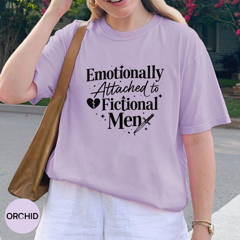 Comfort Colors Fictional Men Shirt: Cozy Romantasy Tee for Book Lovers image 9