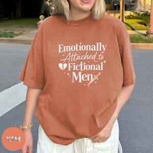 Comfort Colors Fictional Men Shirt: Cozy Romantasy Tee for Book Lovers image 7