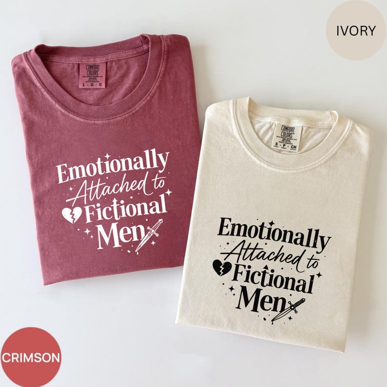 Comfort Colors Fictional Men Shirt: Cozy Romantasy Tee for Book Lovers image 11