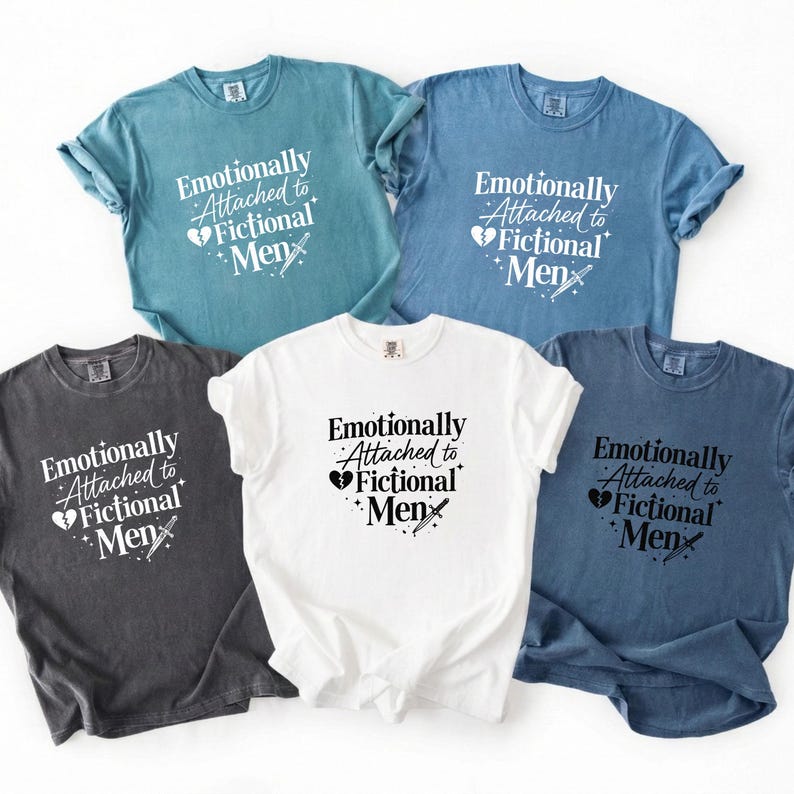 Comfort Colors Fictional Men Shirt: Cozy Romantasy Tee for Book Lovers image 10