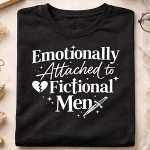 Comfort Colors Fictional Men Shirt: Cozy Romantasy Tee for Book Lovers image 2