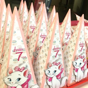 マリー猫のパーティーデコレーション、マリー誕生日パーティー、編集可能なマリー猫、誕生日パーティーボックス、マリーをテーマにしたパーティー用品、マリー誕生日ボックス。