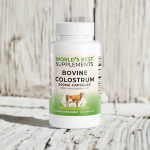 Bovine Colostrum 500mg Capsules: 30% IgG, 60 Servings