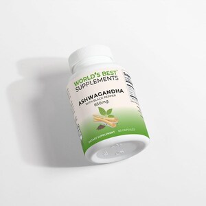 Ashwagandha Capsules: Organic Black Pepper, Adaptogenic Herbal Supplement image 5