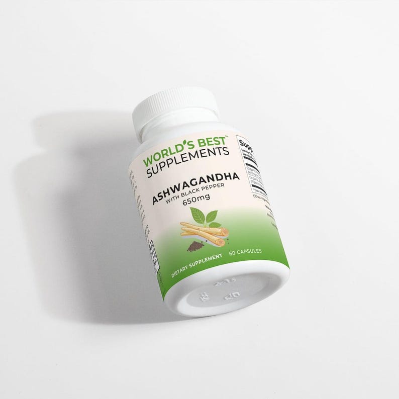 Ashwagandha Capsules: Organic Black Pepper, Adaptogenic Herbal Supplement image 5