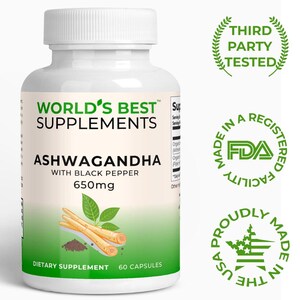 Ashwagandha Capsules: Organic Black Pepper, Adaptogenic Herbal Supplement image 2