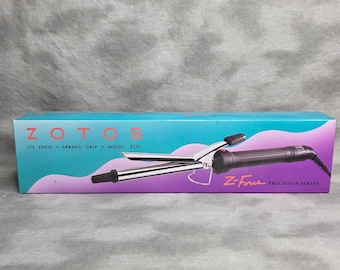 Zotos Styling Curling Iron 1/2" - # Z-501 Z-Force Precision Series Vtg 1995 NEW